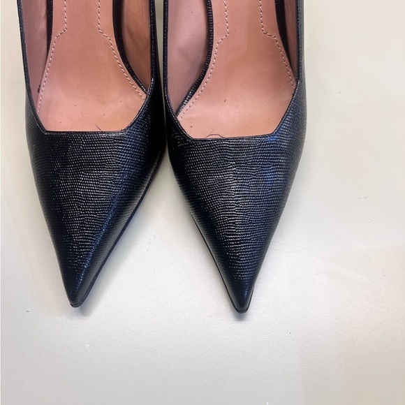 THE FOLD MADE IN ITALY NWT Black High-Heeled Pointed-Toe Pumps - Picture 3 of 10